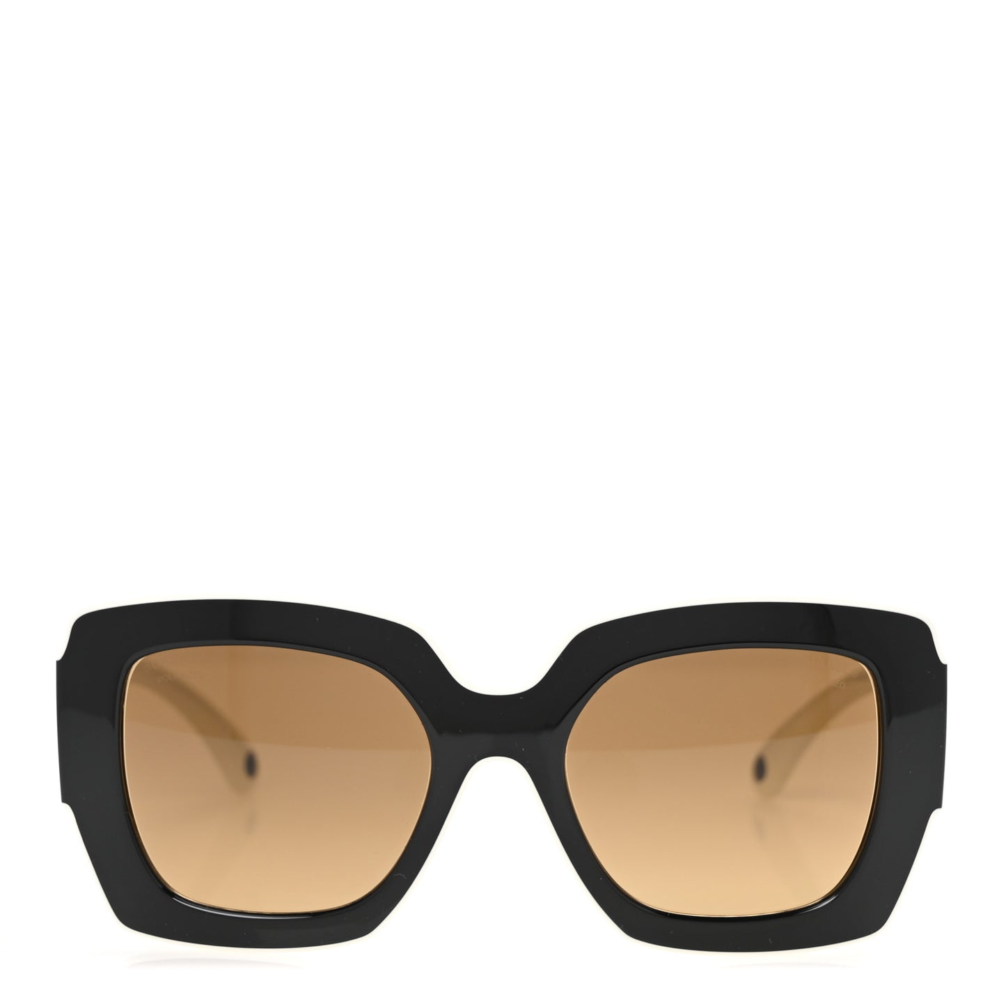 Acetate Square Sunglasses 6059 Black White