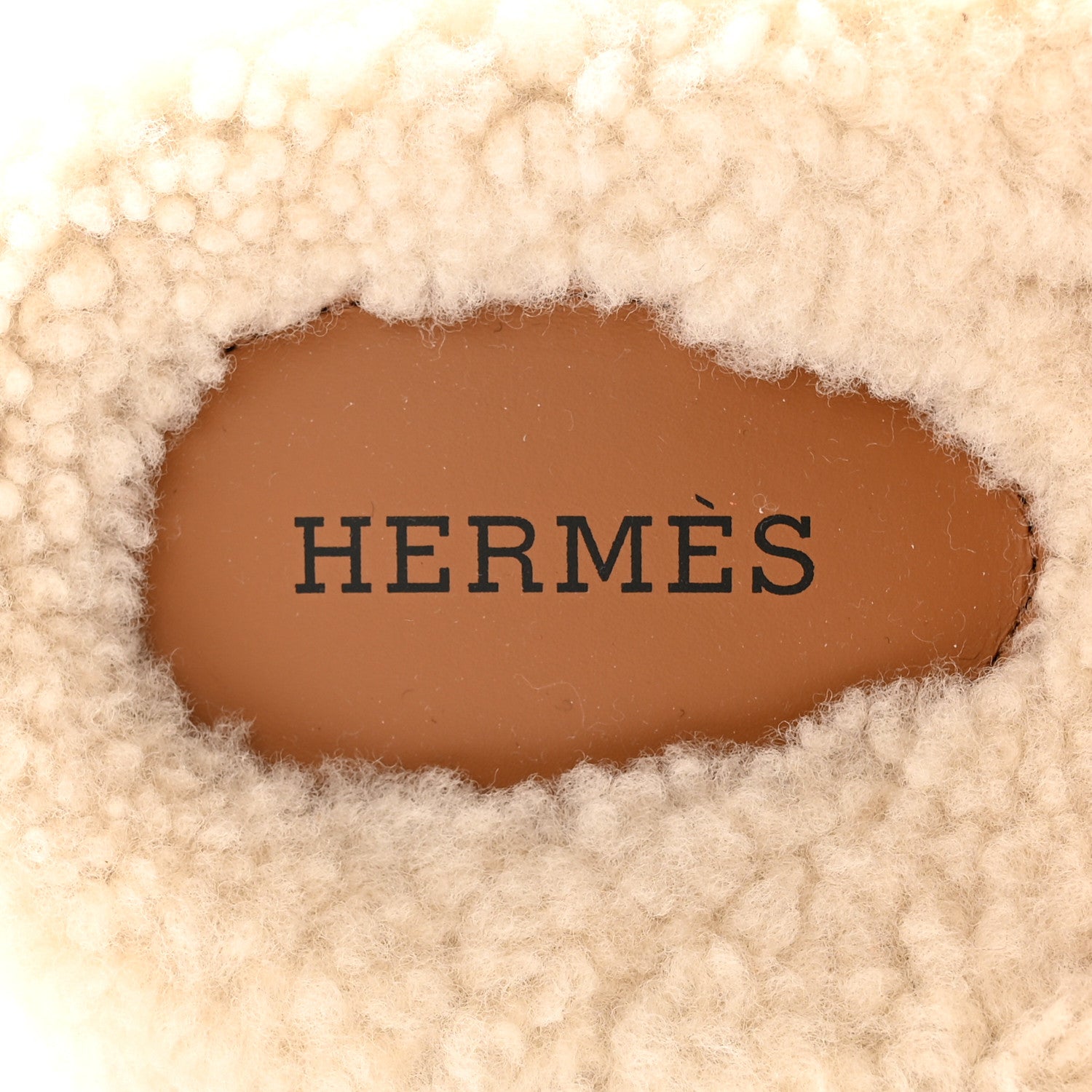 Hermes Suede Goatskin Woolskin Womens Chypre Sandals 36 Naturel Ecru 7 of 9