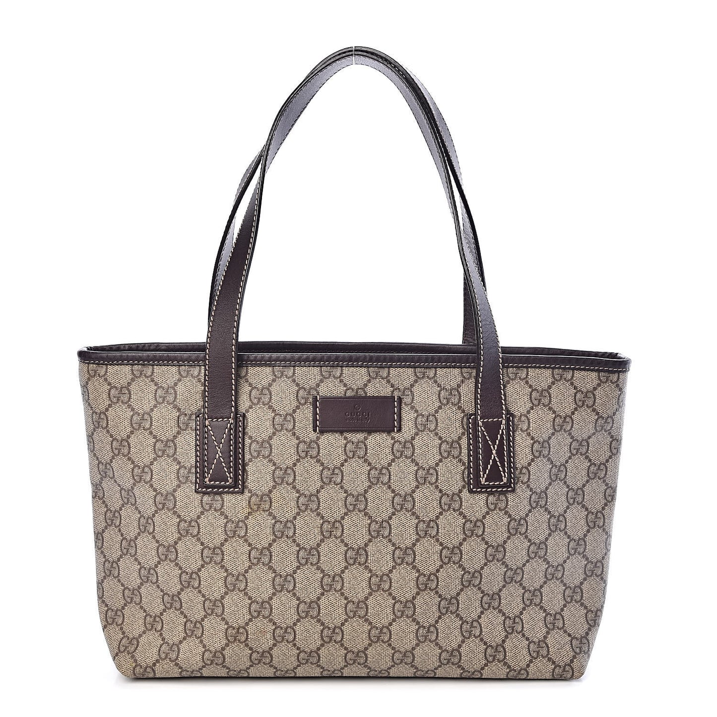 GG Supreme Monogram Small Joy Tote Dark Brown