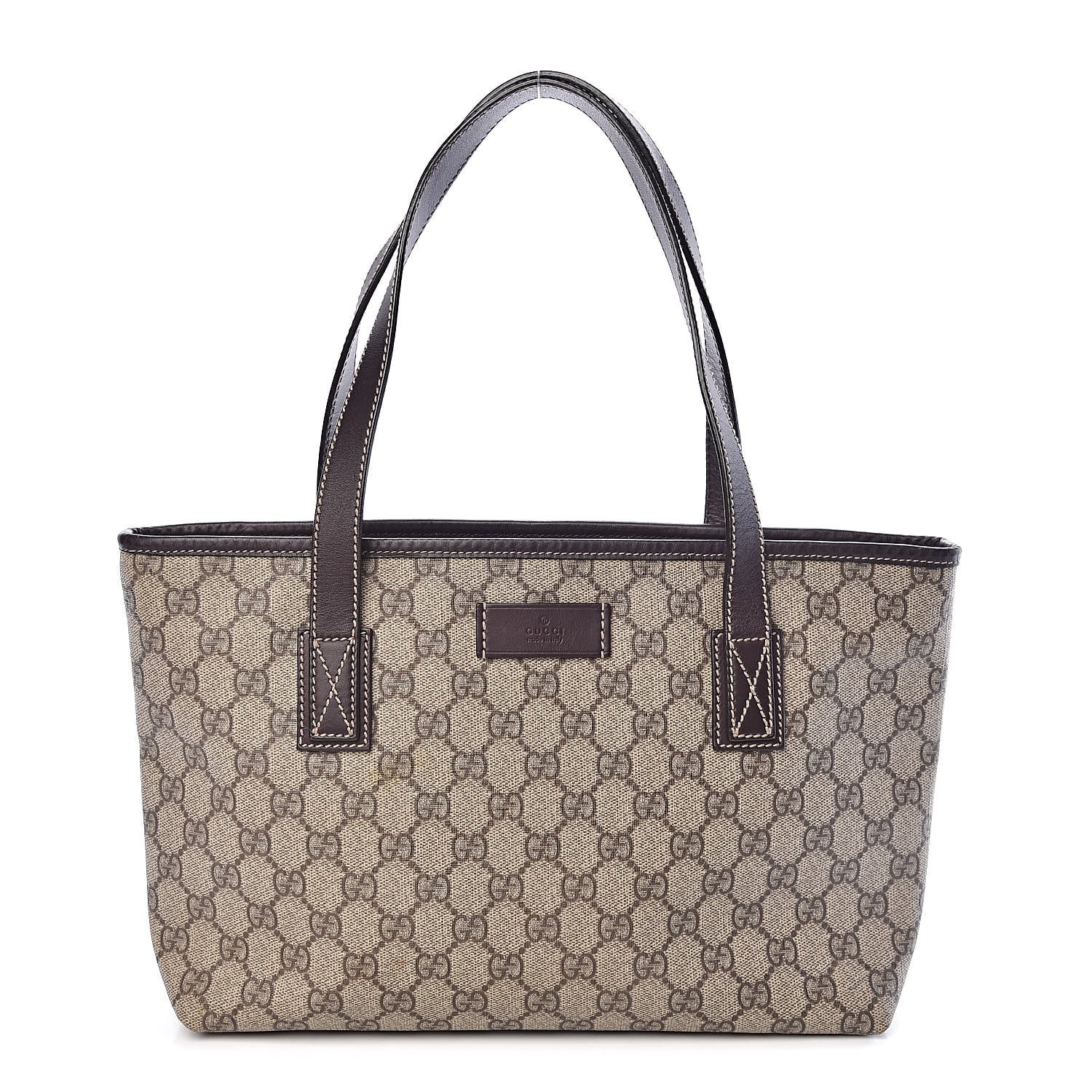 Gucci GG Supreme Monogram Small Joy Tote Dark Brown 1 of 10