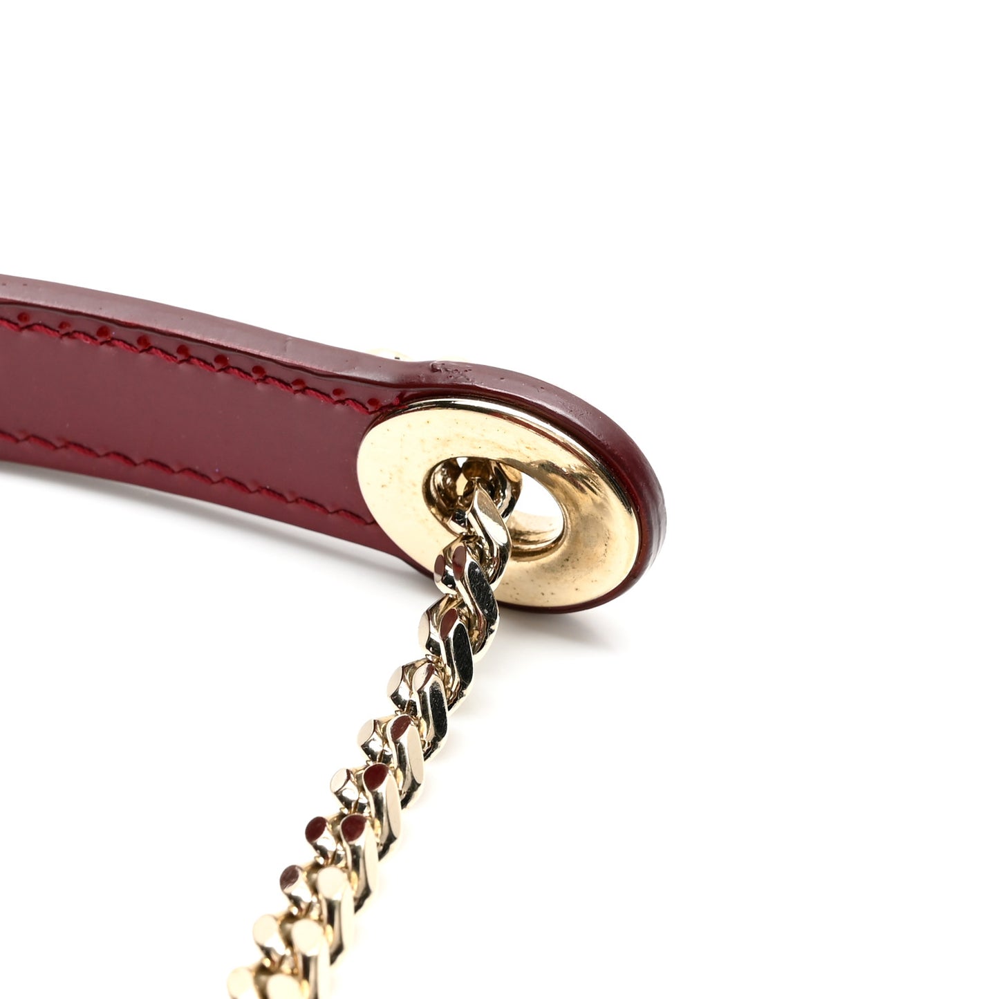 Patent Cannage Mini Lady Dior Red