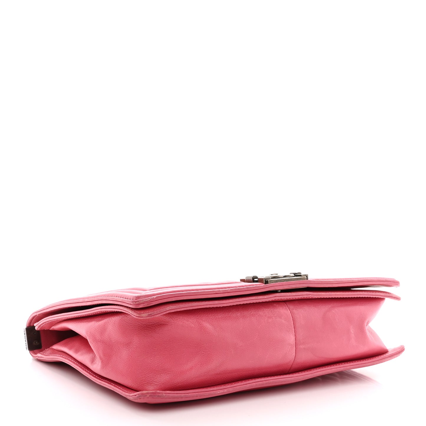 Calfskin Quilted Large Boy Flap Pink