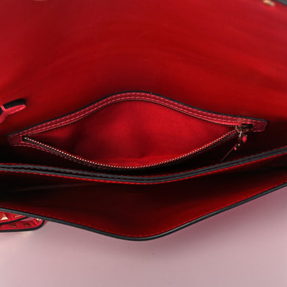 Valentino Garavani Nappa Rockstud Wristlet Clutch Deep Rose 5 of 10