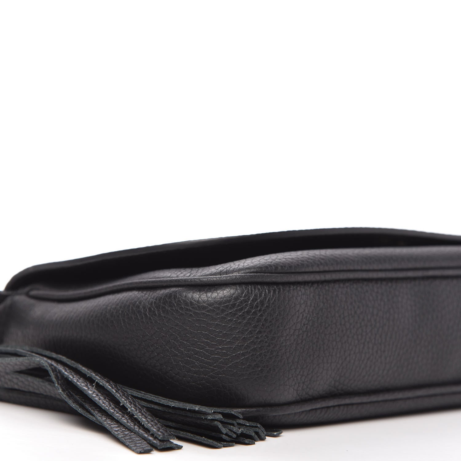Gucci Pebbled Calfskin Medium Soho Flap Crossbody Black 6 of 10