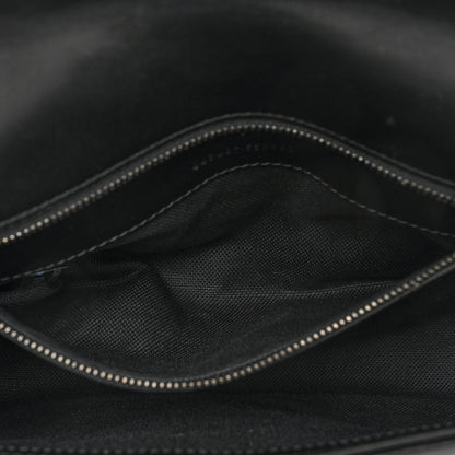 Gucci Calfskin Matelasse Monochrome Small GG Marmont Shoulder Bag Black 6 of 14