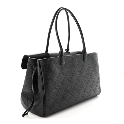 Chanel Grained Calfskin Stitched Urban Essentials Large Shopping Bag Black 3 of 10