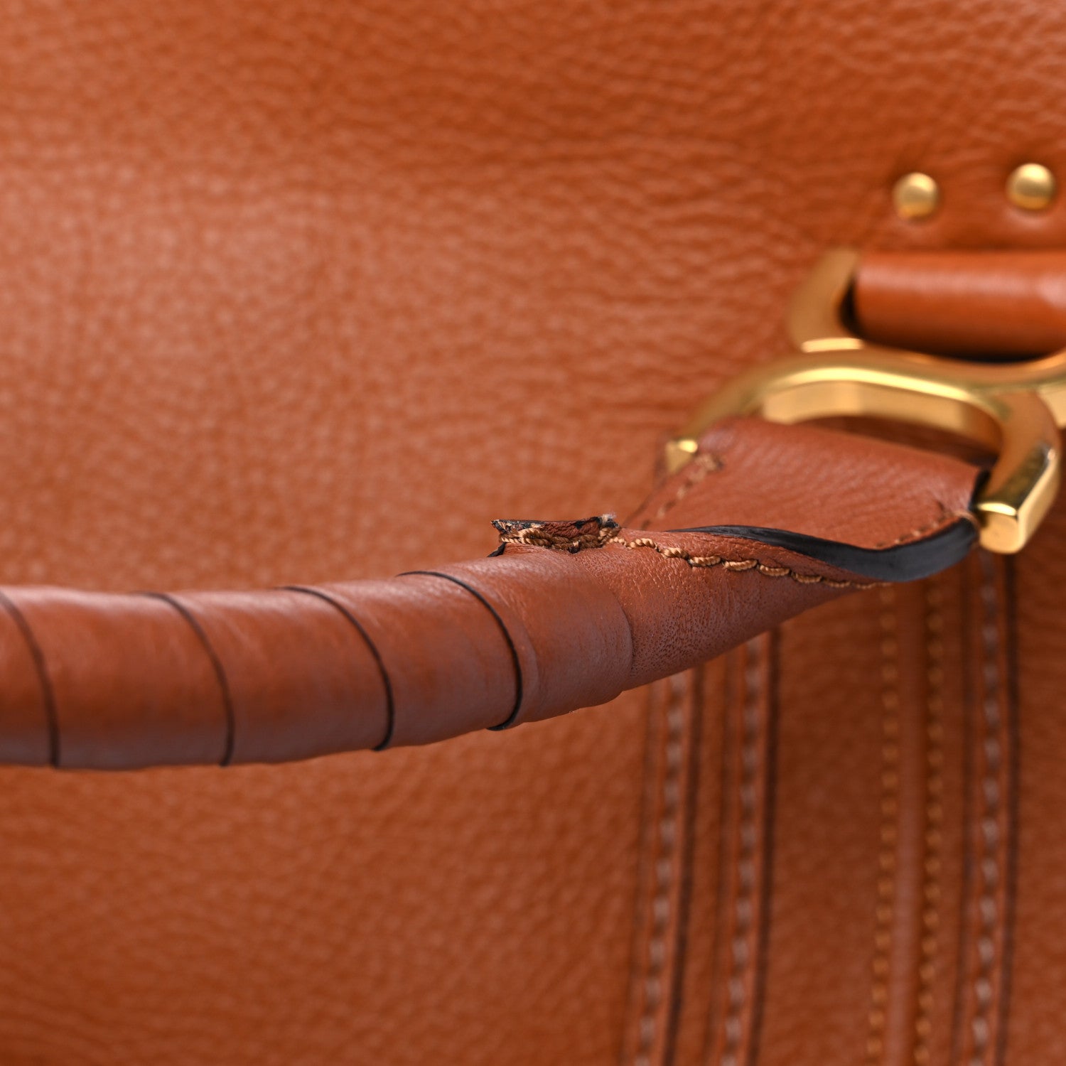 Chloe Calfskin Medium Marcie Satchel Tan 11 of 12