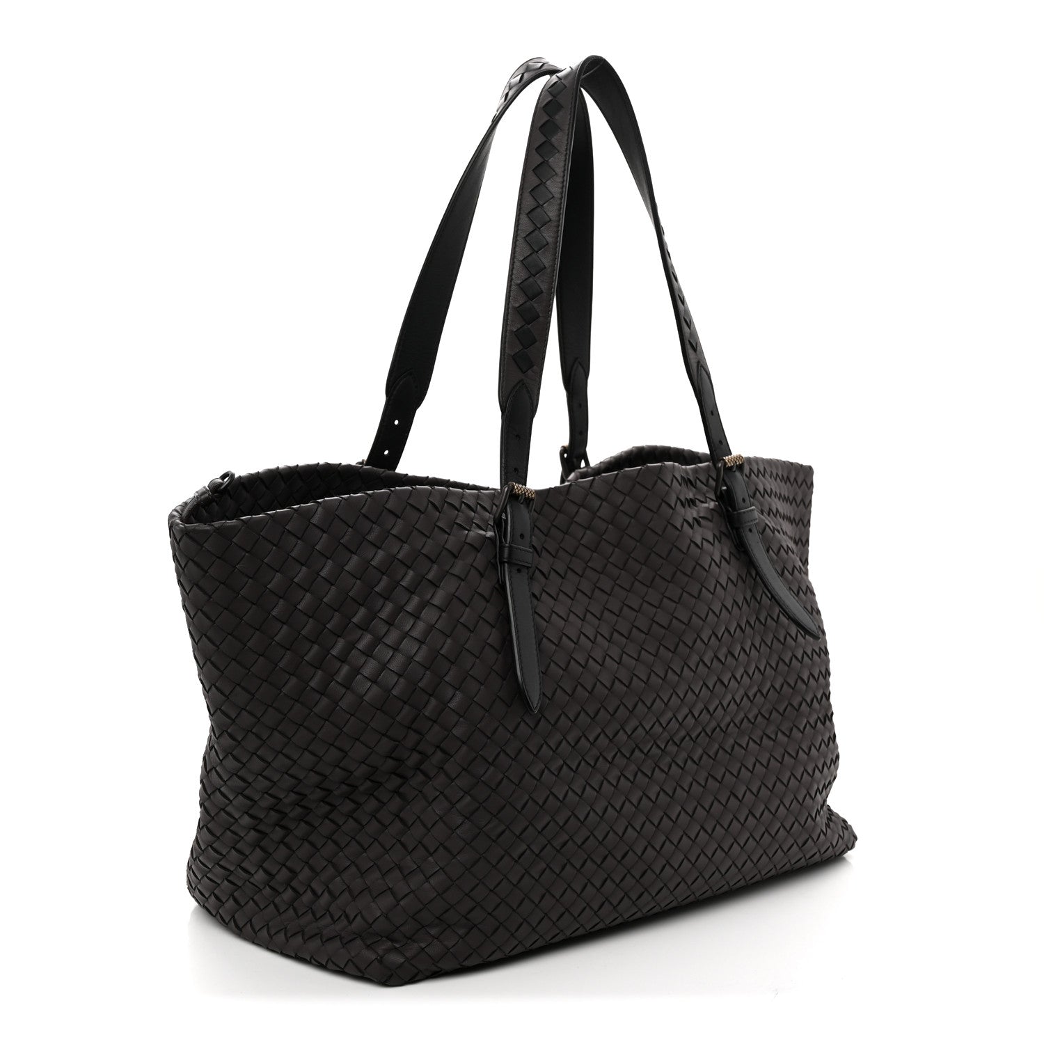 Bottega Veneta Nappa Intrecciato Large Cesta Tote Purple Black 3 of 11