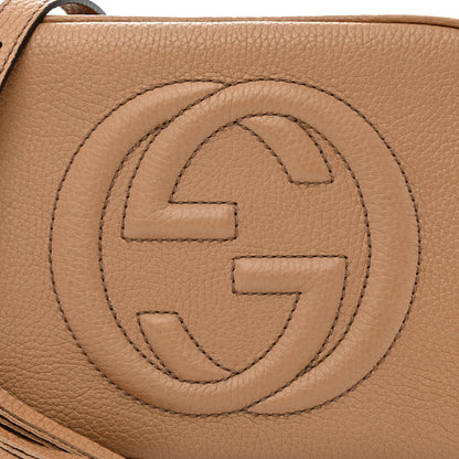 Gucci Pebbled Calfskin Small Soho Disco Bag Camelia 8 of 11