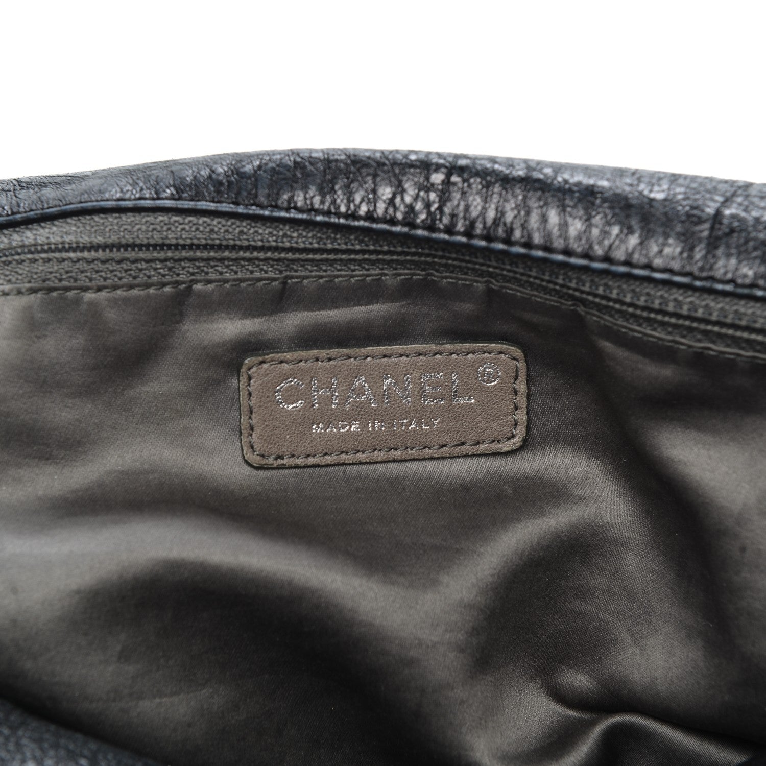 Chanel Glazed Calfskin Perforated XL Rodeo Drive Tote Black 6 of 8