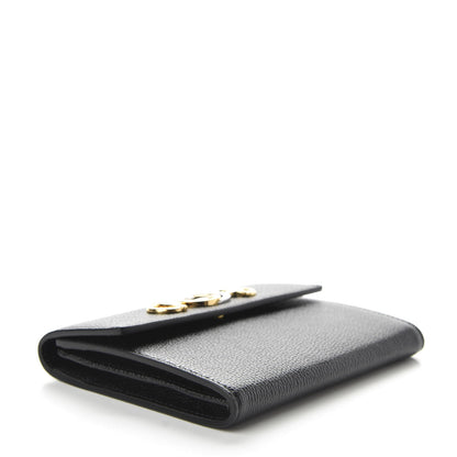 Gucci Grainy Calfskin Zumi Flap Card Case Black 4 of 7