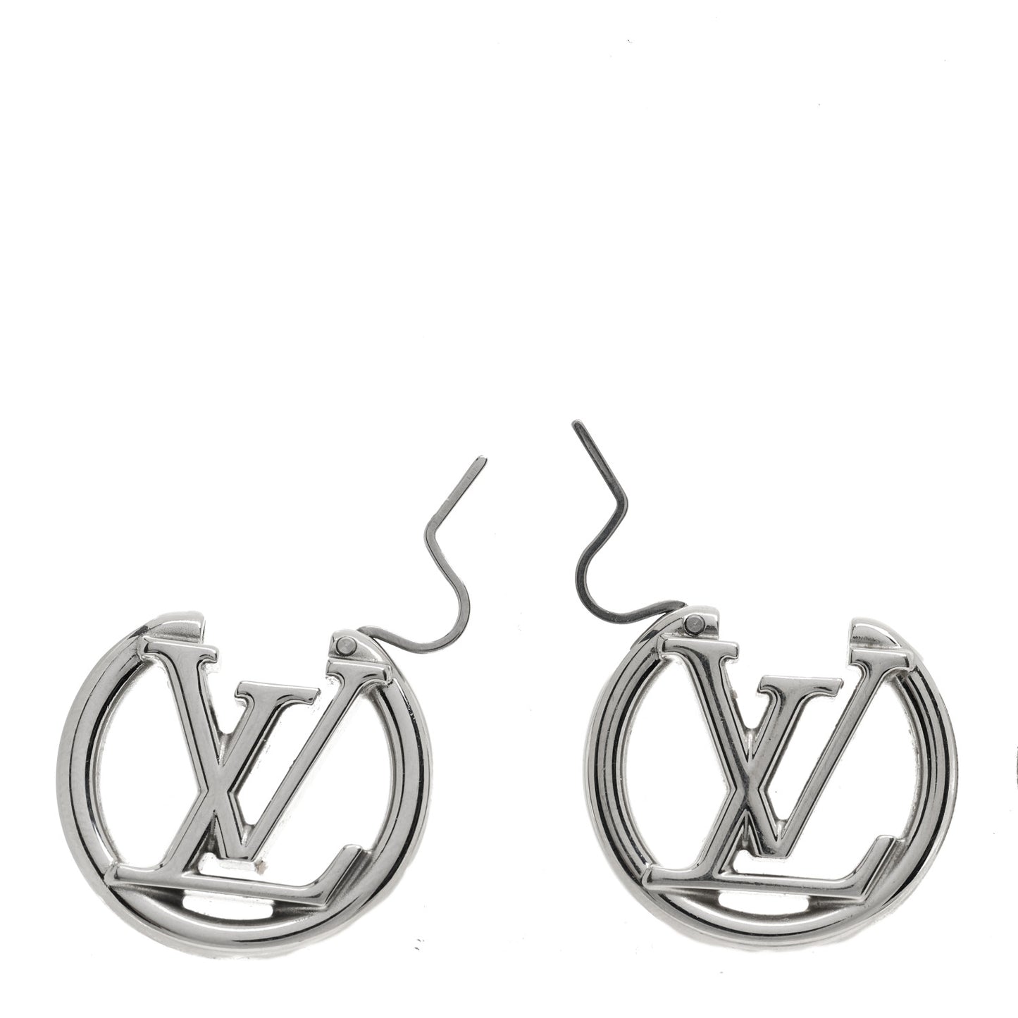 Palladium Small Louise Hoop Earrings Silver