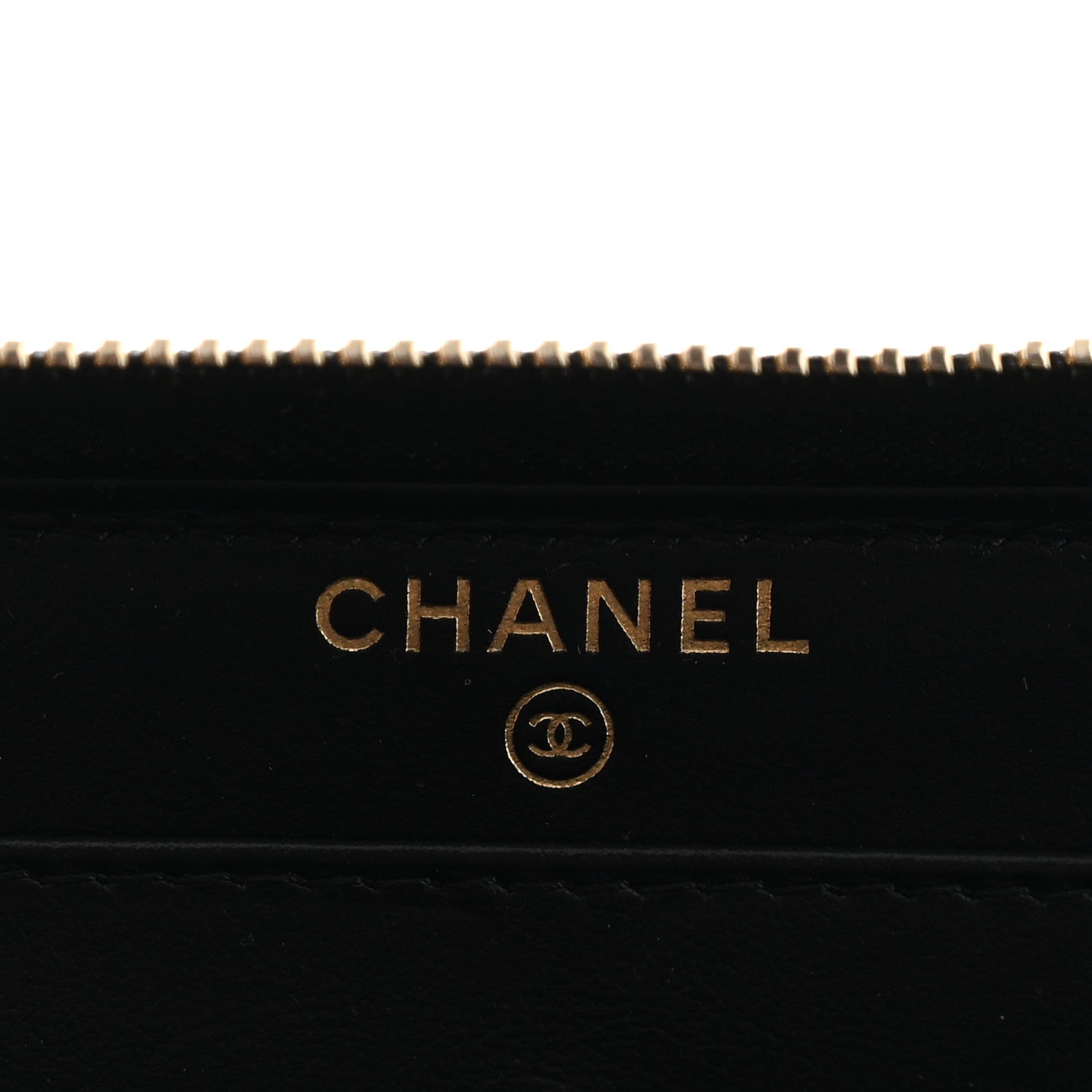 Chanel Caviar Quilted Filigree Zip Around Wallet Black 6 of 8