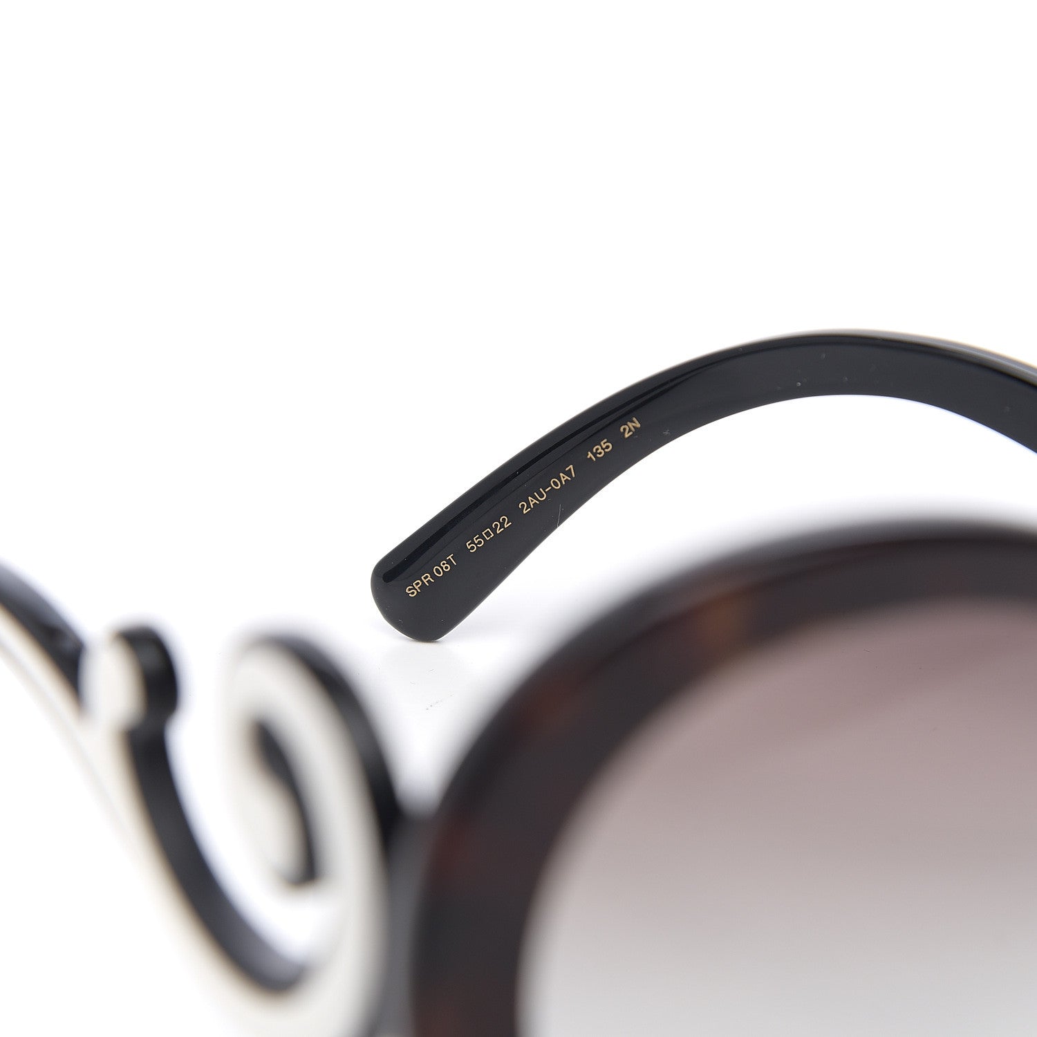 Prada Minimal Baroque Sunglasses SPR 08T Gradient Anthracite 5 of 8