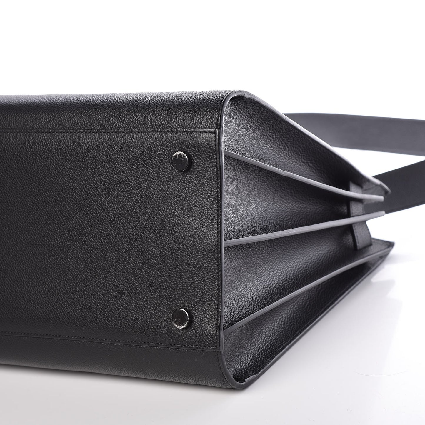Grained Calfskin Large Sac De Jour Carryall Black