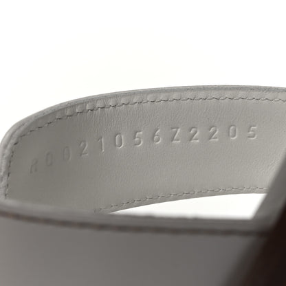Hermes Box Calfskin Oran Sandals 39 White 6 of 8