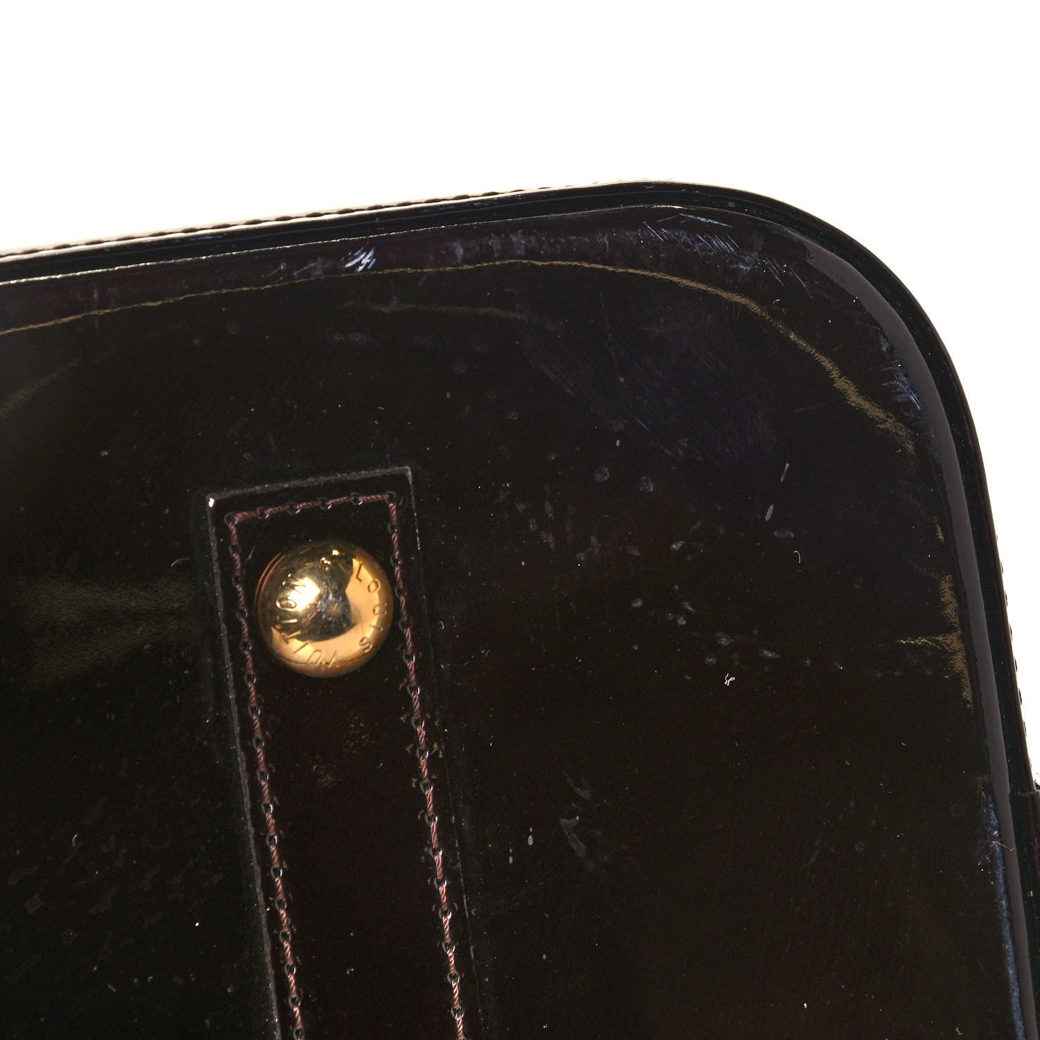 Louis Vuitton Vernis Alma GM Amarante 18 of 21