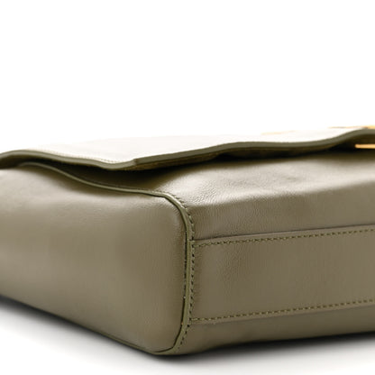 Saint Laurent Suede Medium Reversible Monogram Kate Satchel Olive 15 of 17