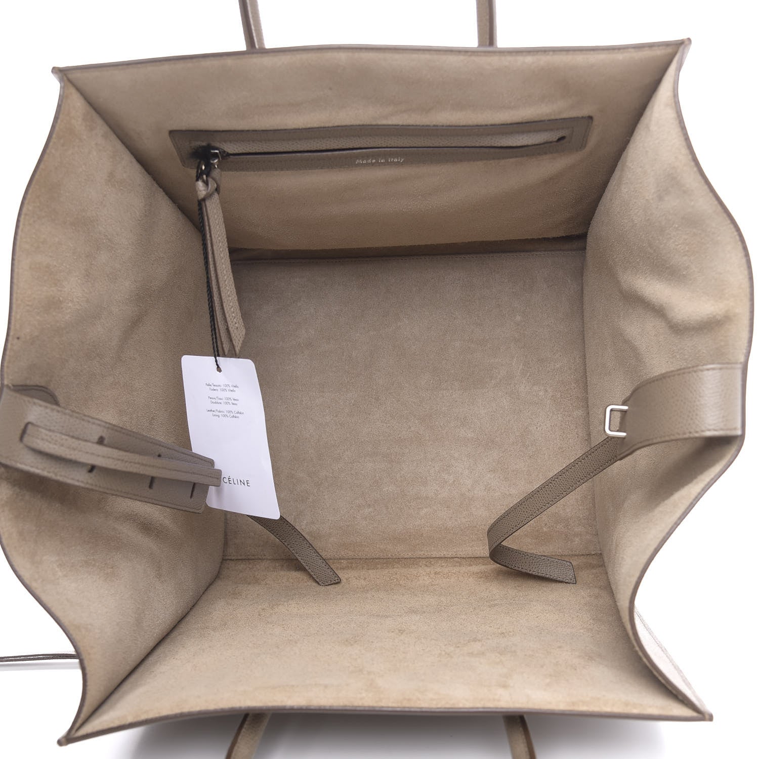 Celine Grained Calfskin Medium Phantom Luggage Taupe 5 of 12