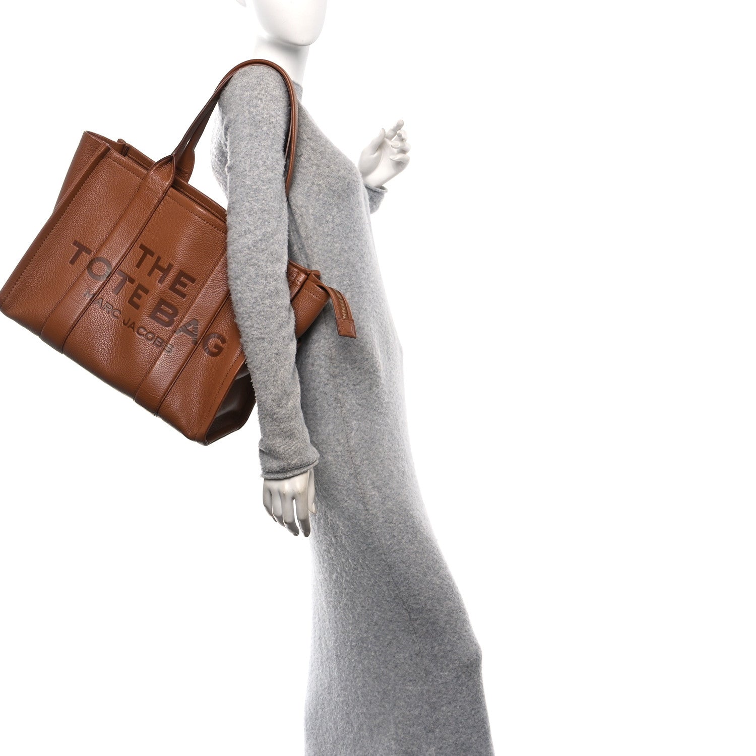 Marc Jacobs Grained Calfskin Large The Tote Bag Argan Oil 2 of 10