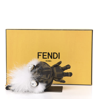 Fendi Zucca Fox Fur F is Space Monkey Bag Charm Multicolor 3 of 3