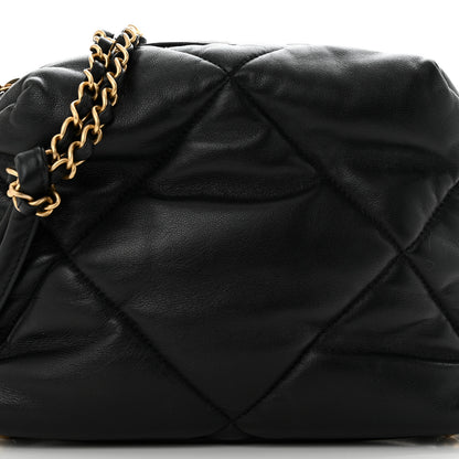 Chanel Lambskin Quilted Small Bowling Bag Black 8 of 10