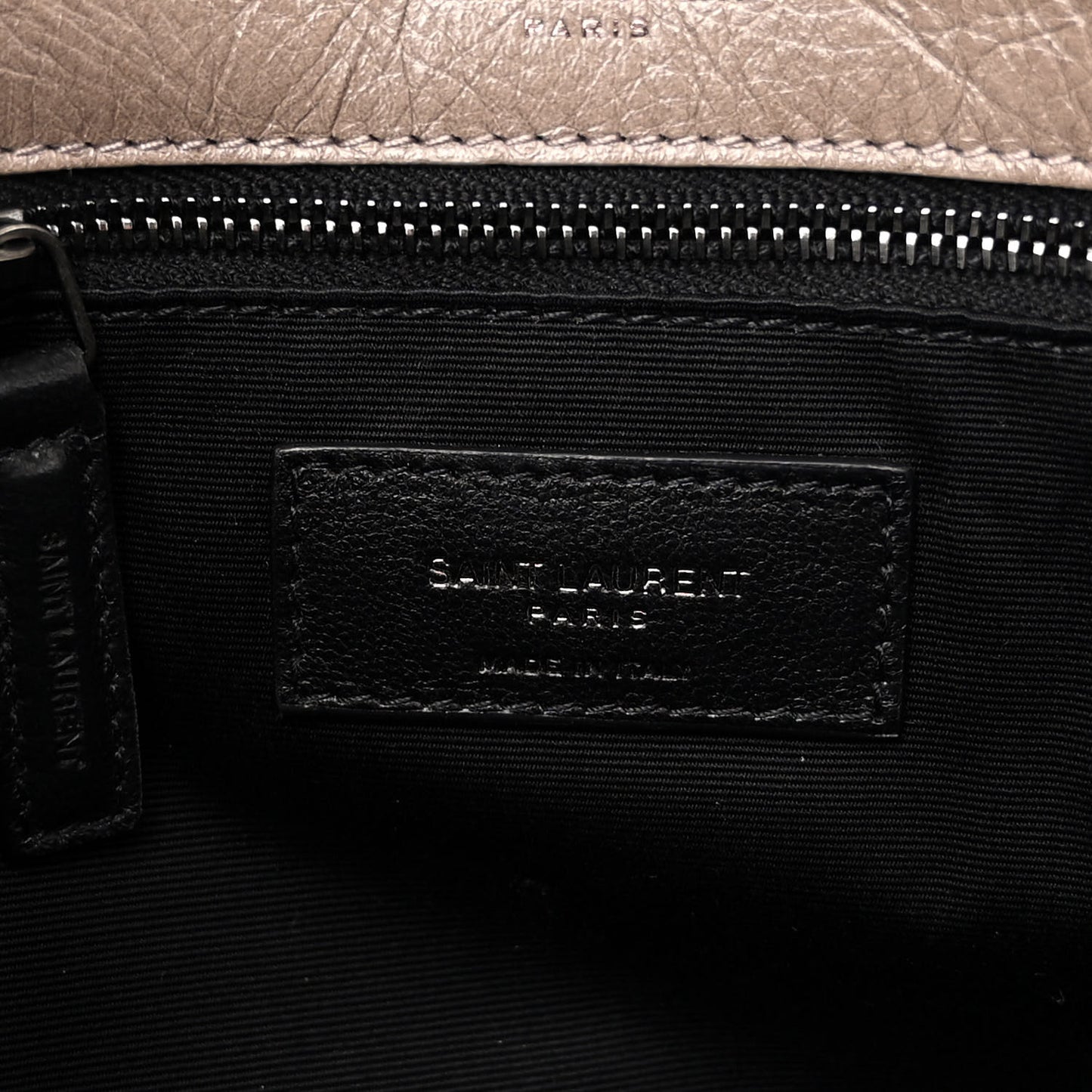 Crinkled Calfskin Matelasse Monogram Medium Niki Chain Satchel Fog