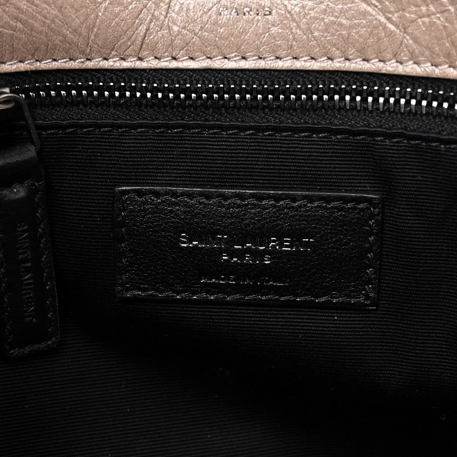 Saint Laurent Crinkled Calfskin Matelasse Monogram Medium Niki Chain Satchel Fog 6 of 9