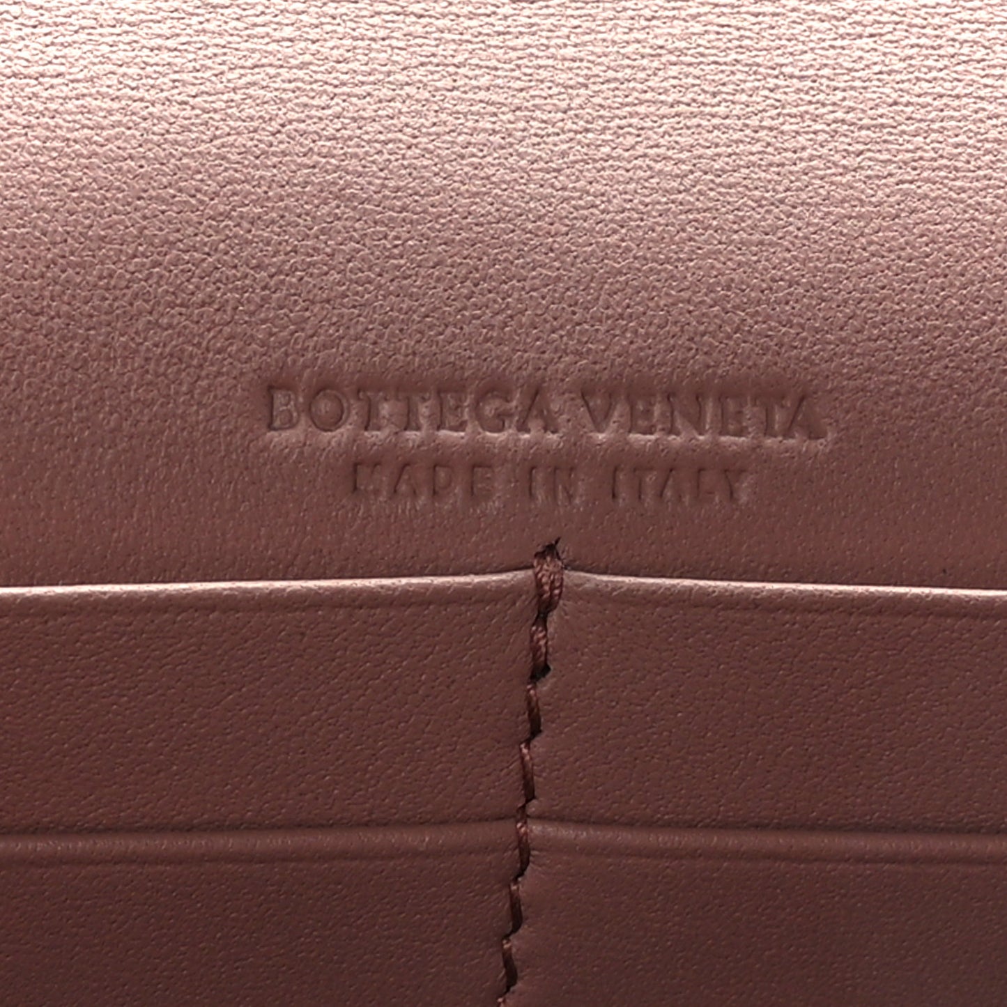 Nappa Intrecciato Continental Wallet on Chain Violet