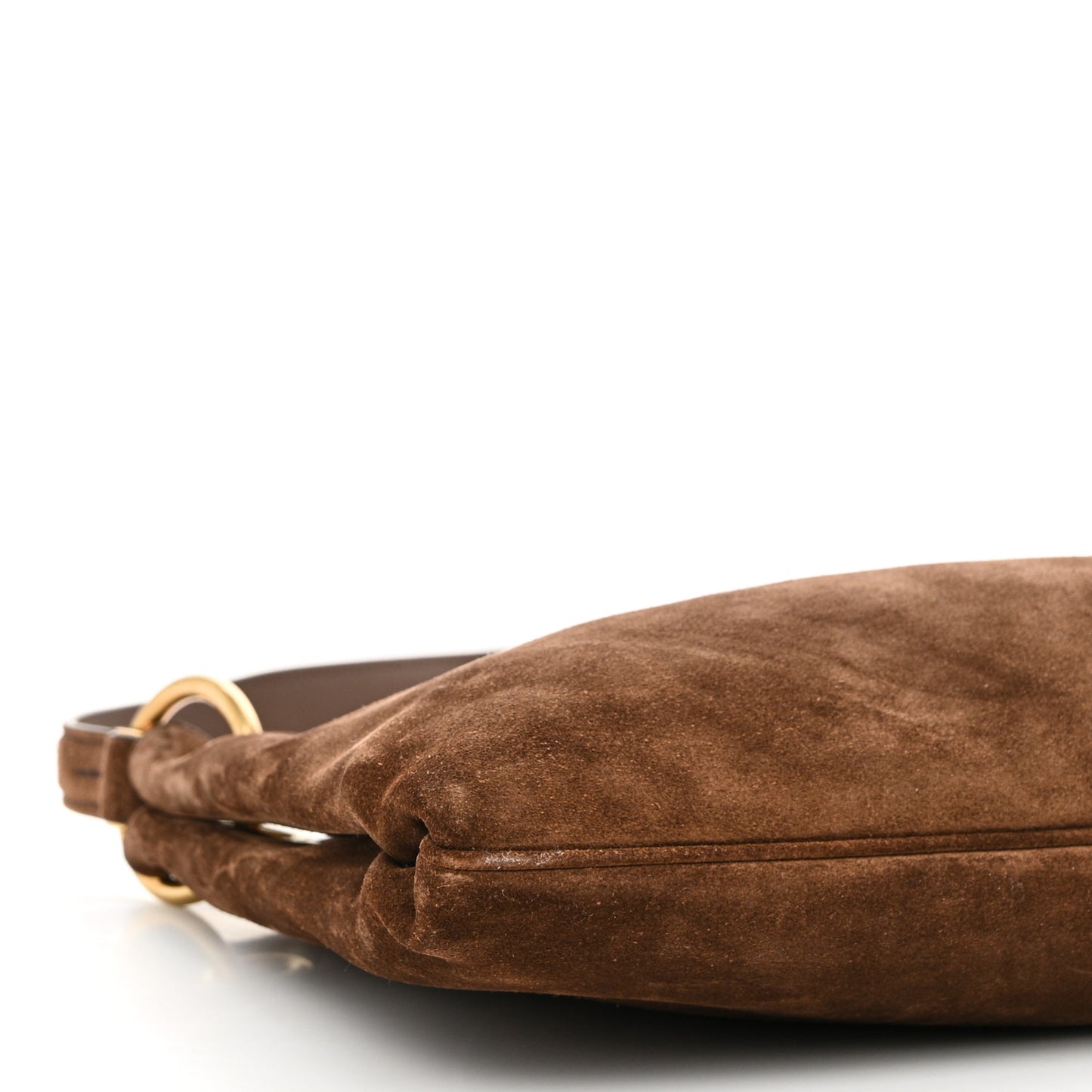 Suede Large Etude Shoulder Bag Cocoa Brown