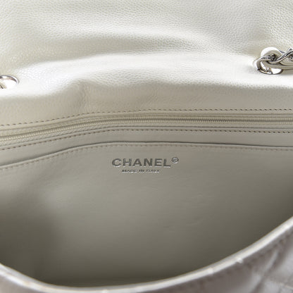Chanel Caviar Jumbo Single Flap Off White 8 of 9