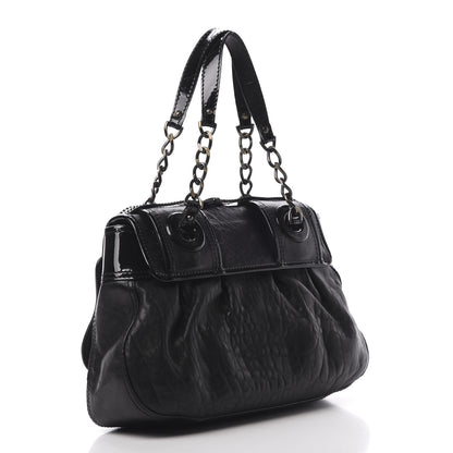 Fendi Nappa Patent B Bag Black 3 of 15