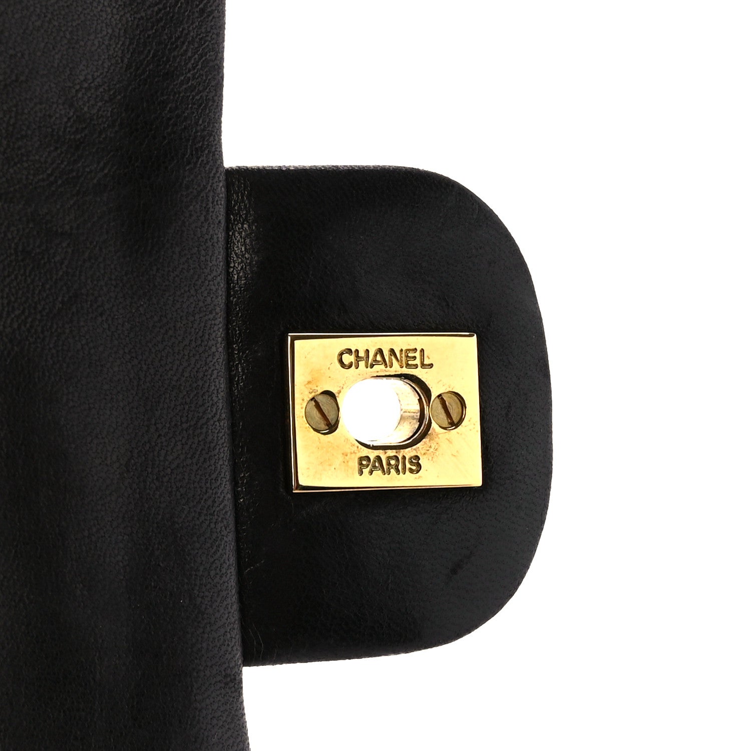 Chanel Lambskin Quilted Medium Double Flap Black 7 of 11