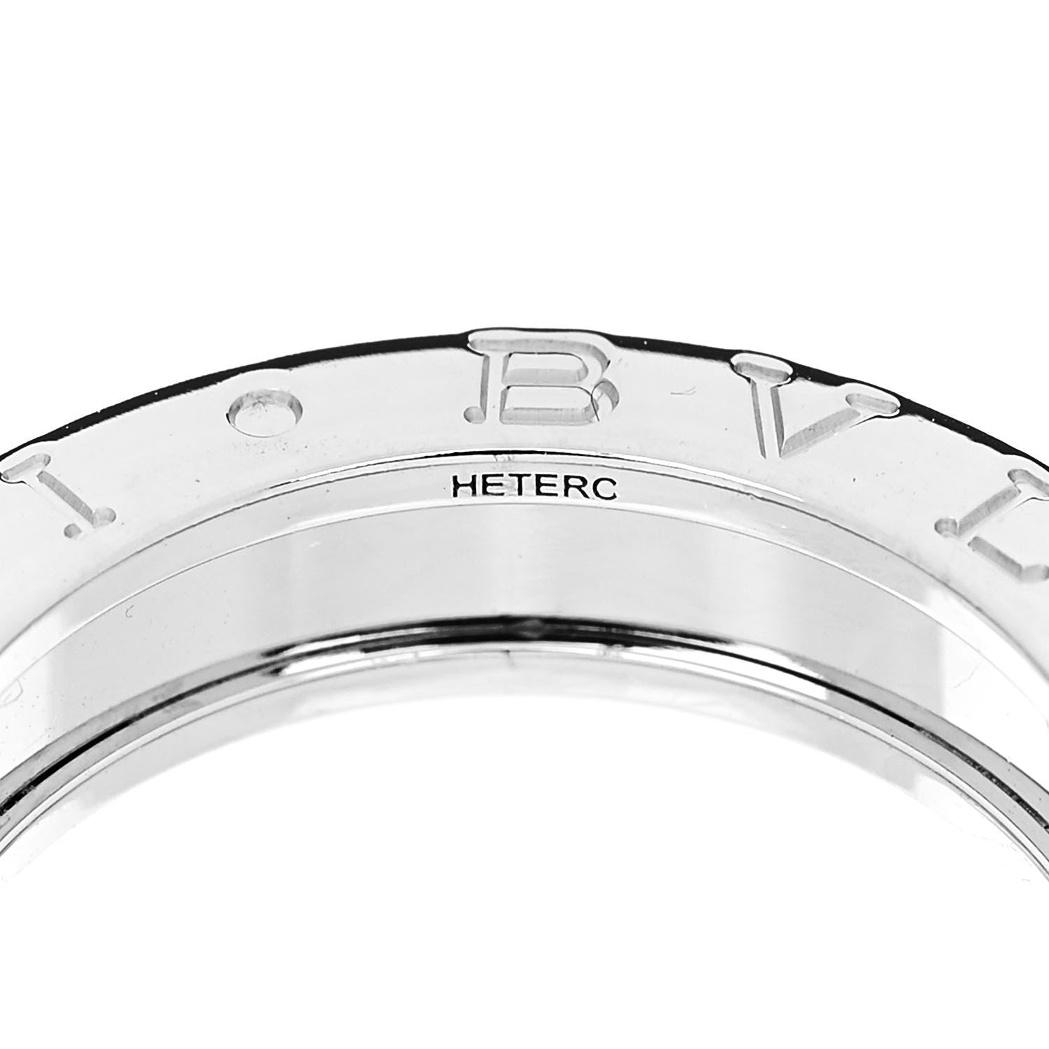 Bulgari 18K White Gold B.Zero1 One-Band Ring 50 5.25 5 of 6