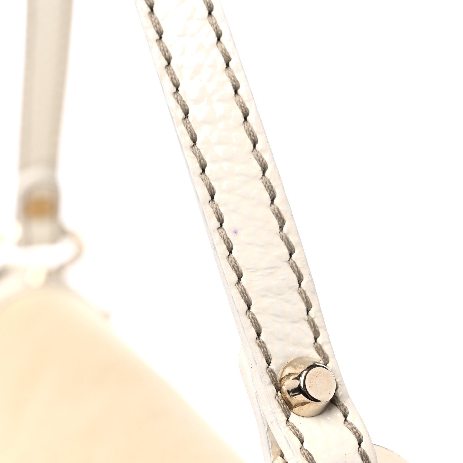 Fendi Canvas Small Chef Shoulder Bag White 10 of 11
