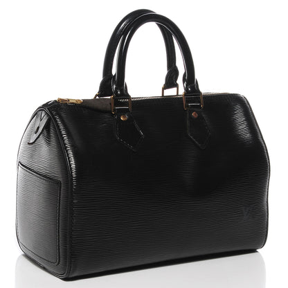 Louis Vuitton Epi Speedy 25 Black 3 of 7