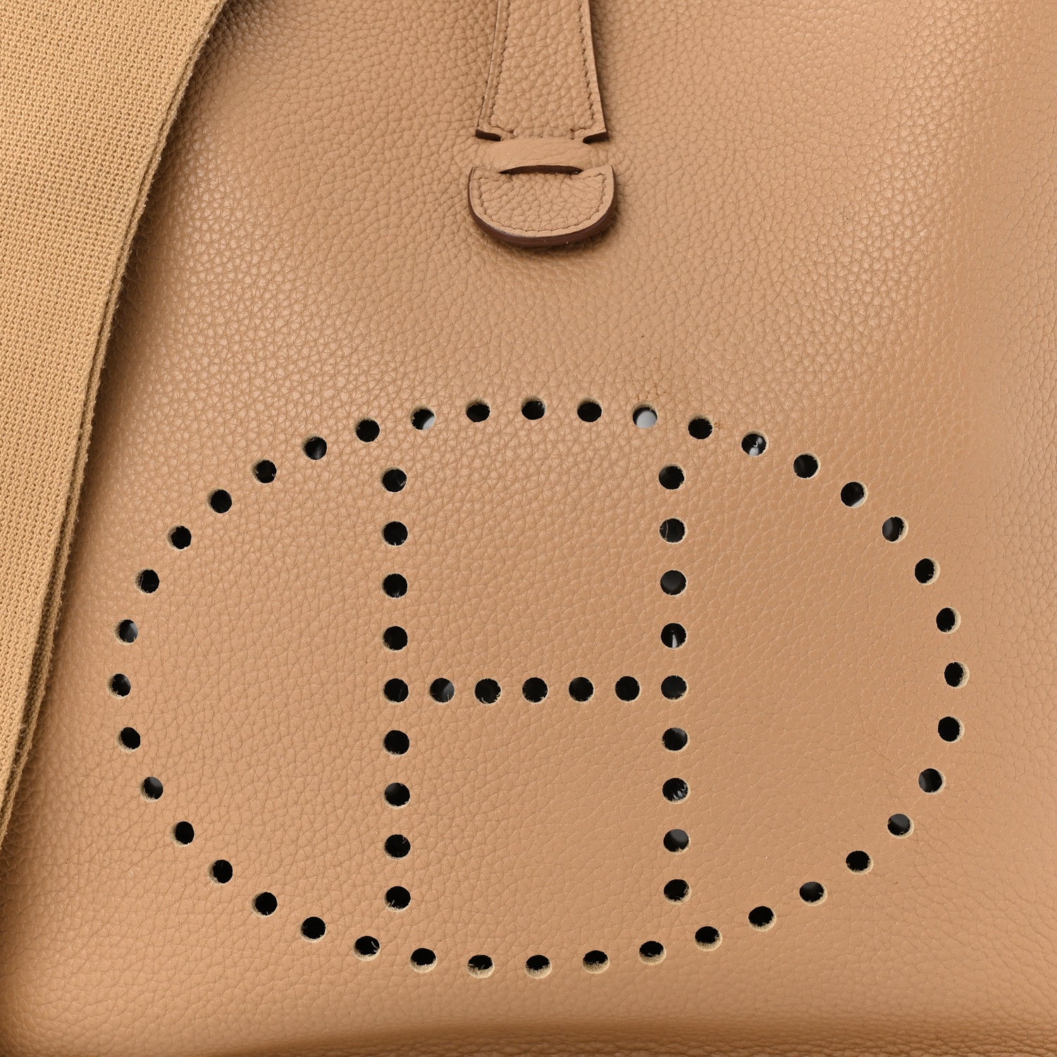 Hermes Taurillon Clemence Evelyne III GM Biscuit 8 of 10