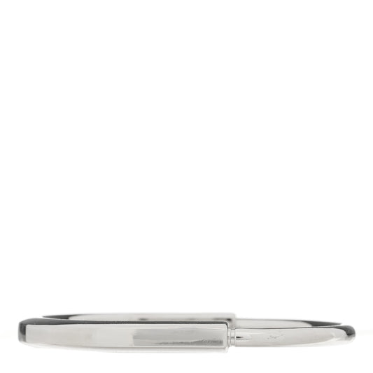 18K White Gold Tiffany Lock Bangle Bracelet