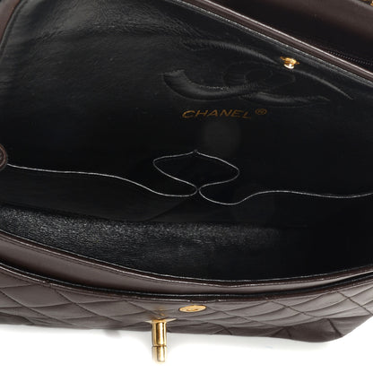 Chanel Lambskin Medium Double Flap Brown 6 of 9