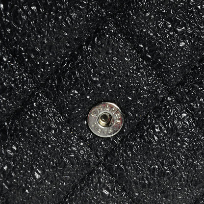 Chanel Crackled Calfskin Wallet on Chain WOC Black 8 of 8