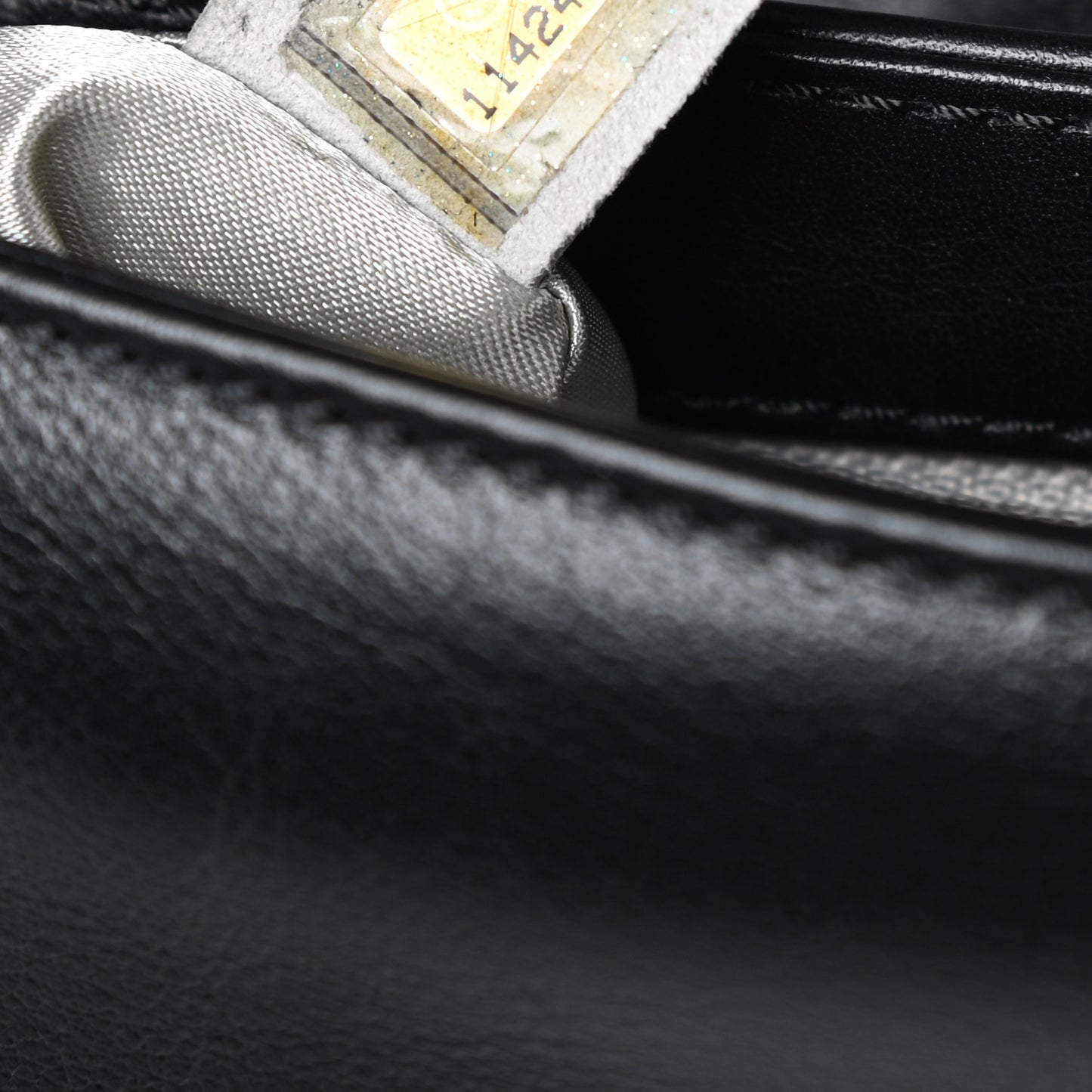 Lambskin Quilted Flap Bag Black