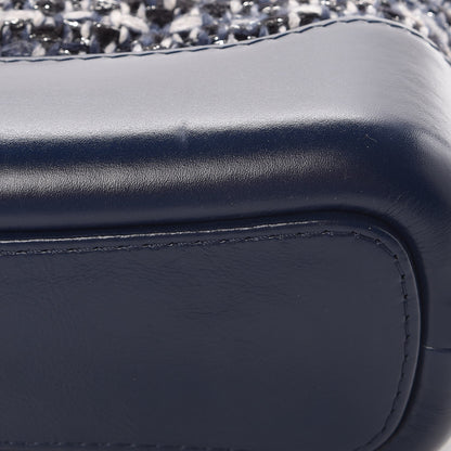 Chanel Tweed Calfskin Small Gabrielle Hobo Blue 8 of 9