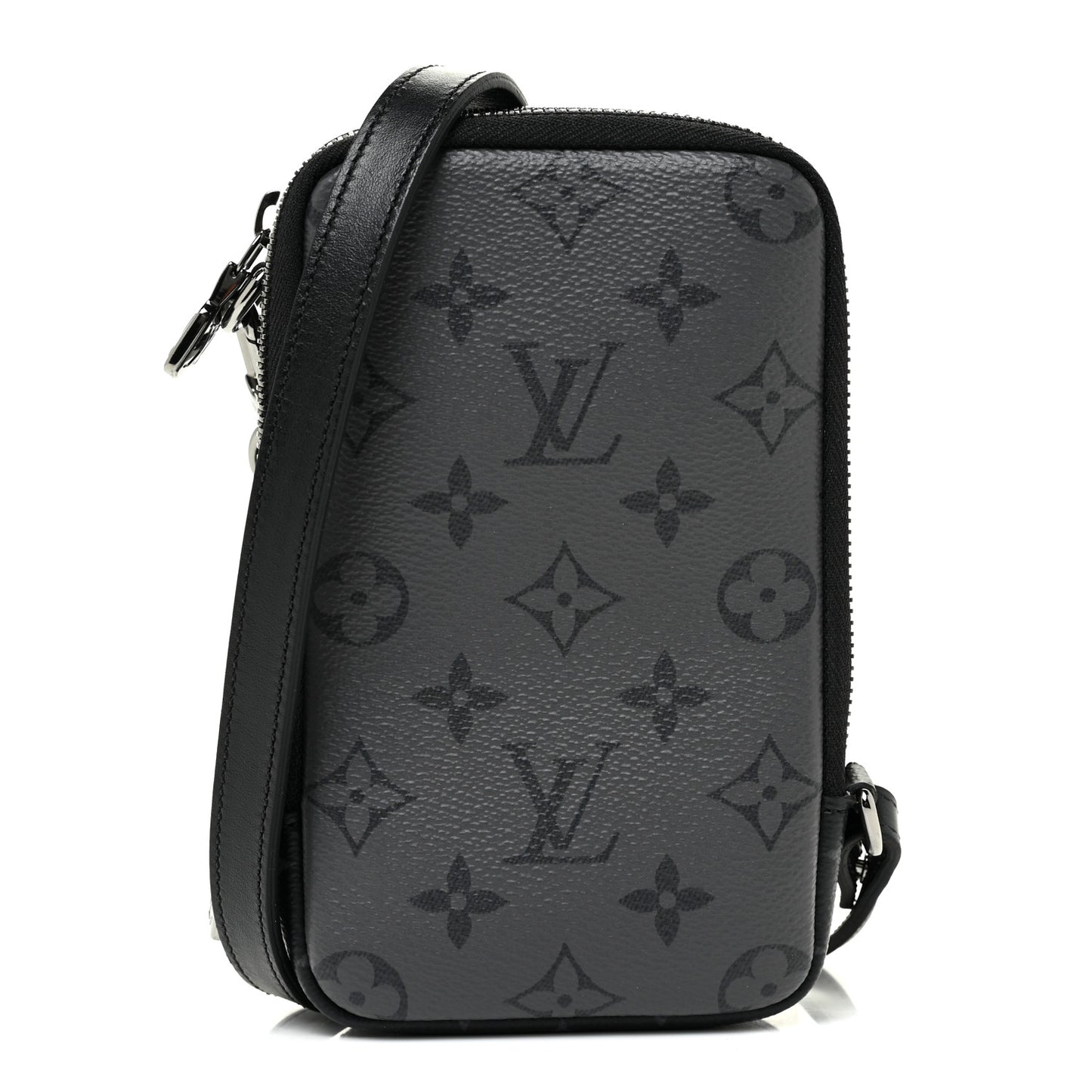 Monogram Eclipse Reverse Double Phone Pouch