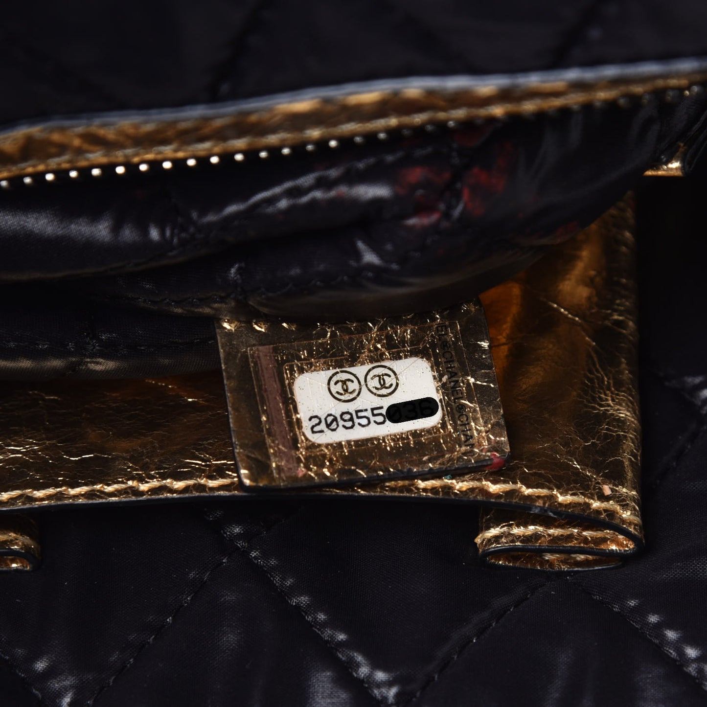 Metallic Lambskin Medium Je Ne Suis Pas En Solde Pouch Clutch Gold