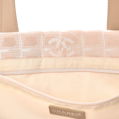 Chanel Nylon Medium Travel Tote Beige 15 of 17