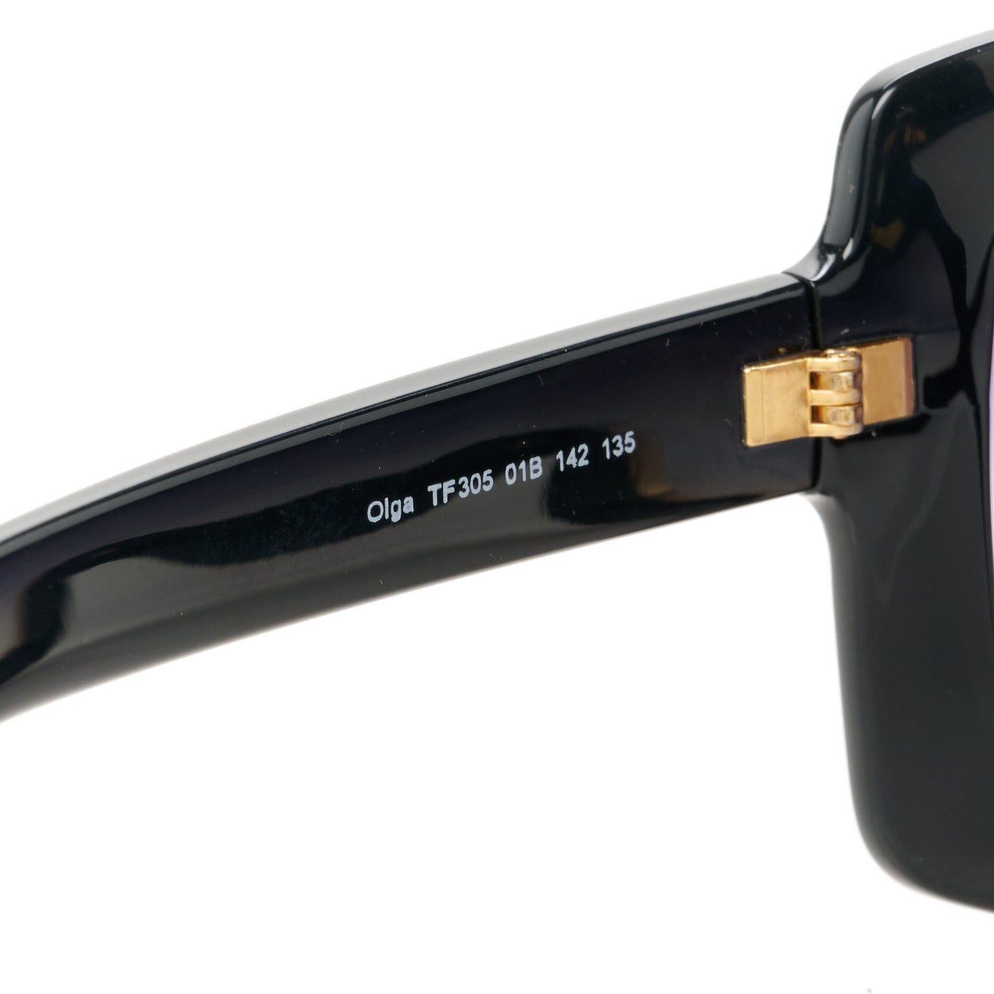Olga Square Shield Sunglasses TF305 Black