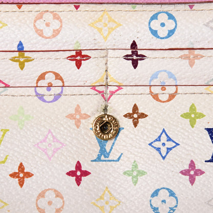 Louis Vuitton Monogram Multicolor Sarah Wallet White Litchi 17 of 24