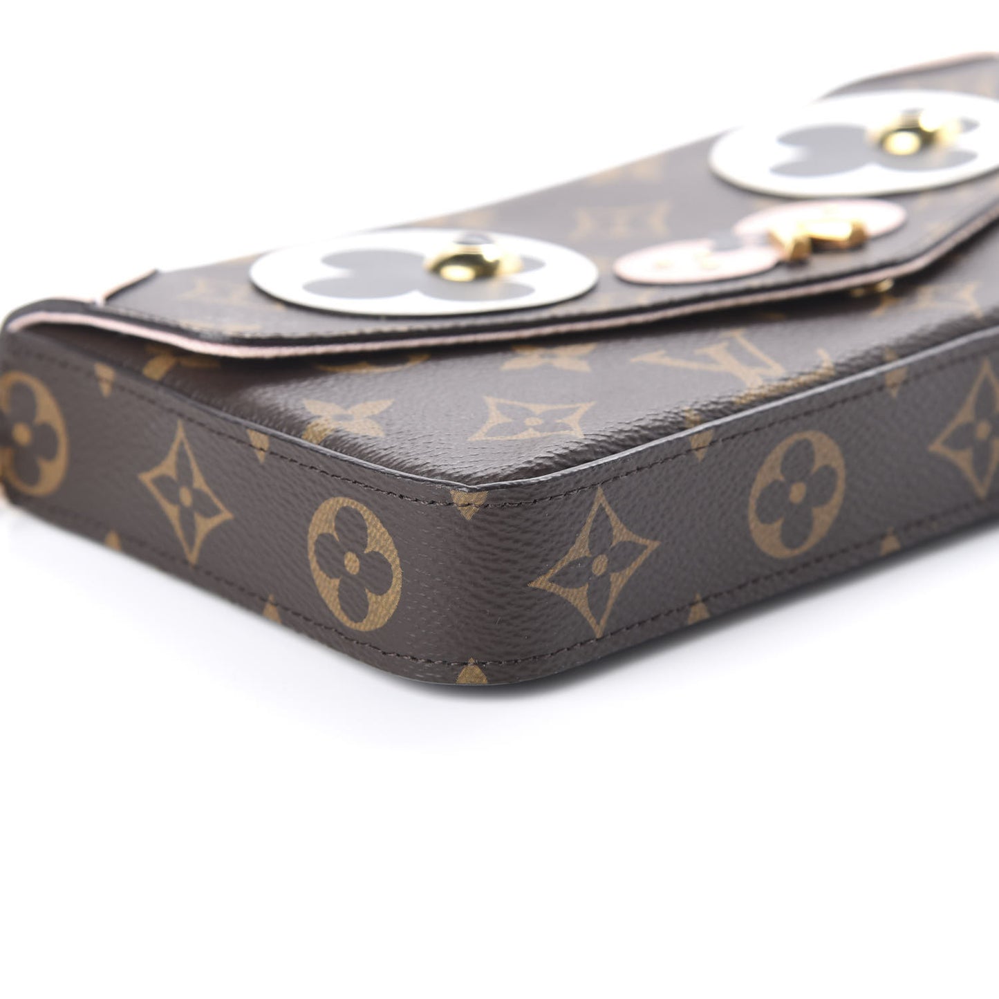 Monogram Valentine Dog Pochette Felicie Chain Wallet