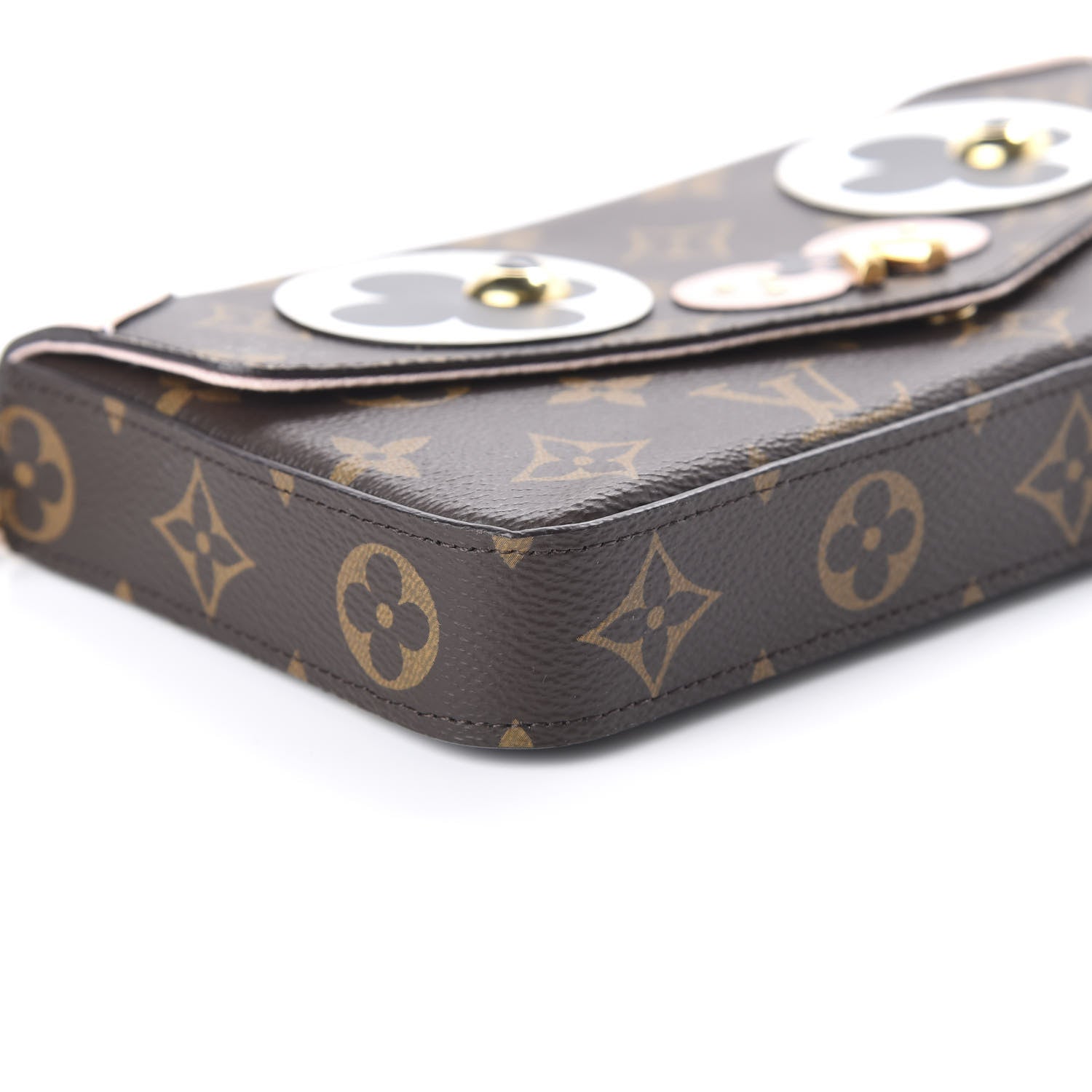 Louis Vuitton Monogram Valentine Dog Pochette Felicie Chain Wallet 6 of 10