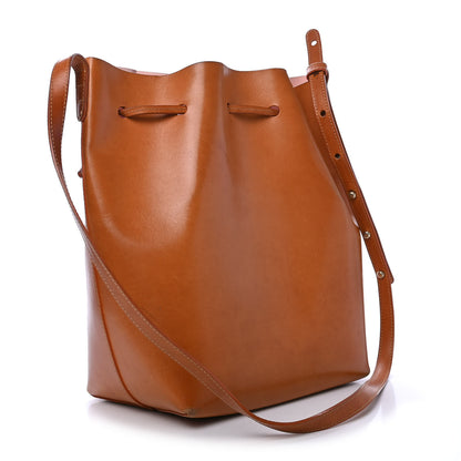 Mansur Gavriel Vegetable Tanned Calfskin Bucket Bag Cammello Rosa 2 of 8